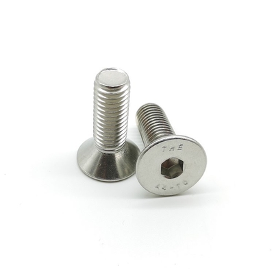 316 Stainless Steel Screws Nuts Bolts DIN7991 Hexagon Socket Countersunk Head Cap Screws M16 M10 M8 M4