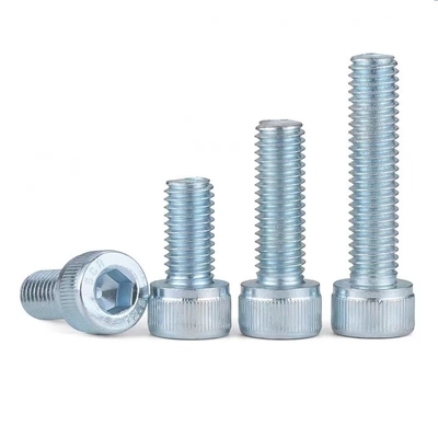 Fully Threaded Socket Head Cap Screws Zinc Plated Class 12.9 Alloy Steel