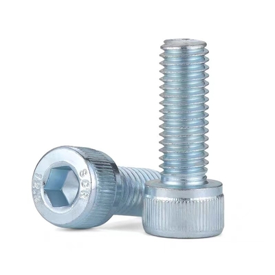 Fully Threaded Socket Head Cap Screws Zinc Plated Class 12.9 Alloy Steel