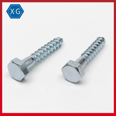 DIN 571 Hex Head Stainless Steel Self Tapping Wood Screws Blue White