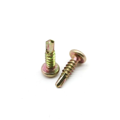Yellow Zinc Self Tapping Screws Phillips Self Tapping Pan Head Metal Screws