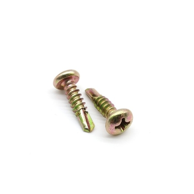 Yellow Zinc Self Tapping Screws Phillips Self Tapping Pan Head Metal Screws