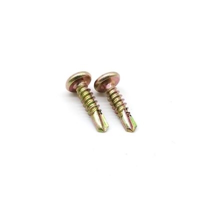 Yellow Zinc Self Tapping Screws Phillips Self Tapping Pan Head Metal Screws