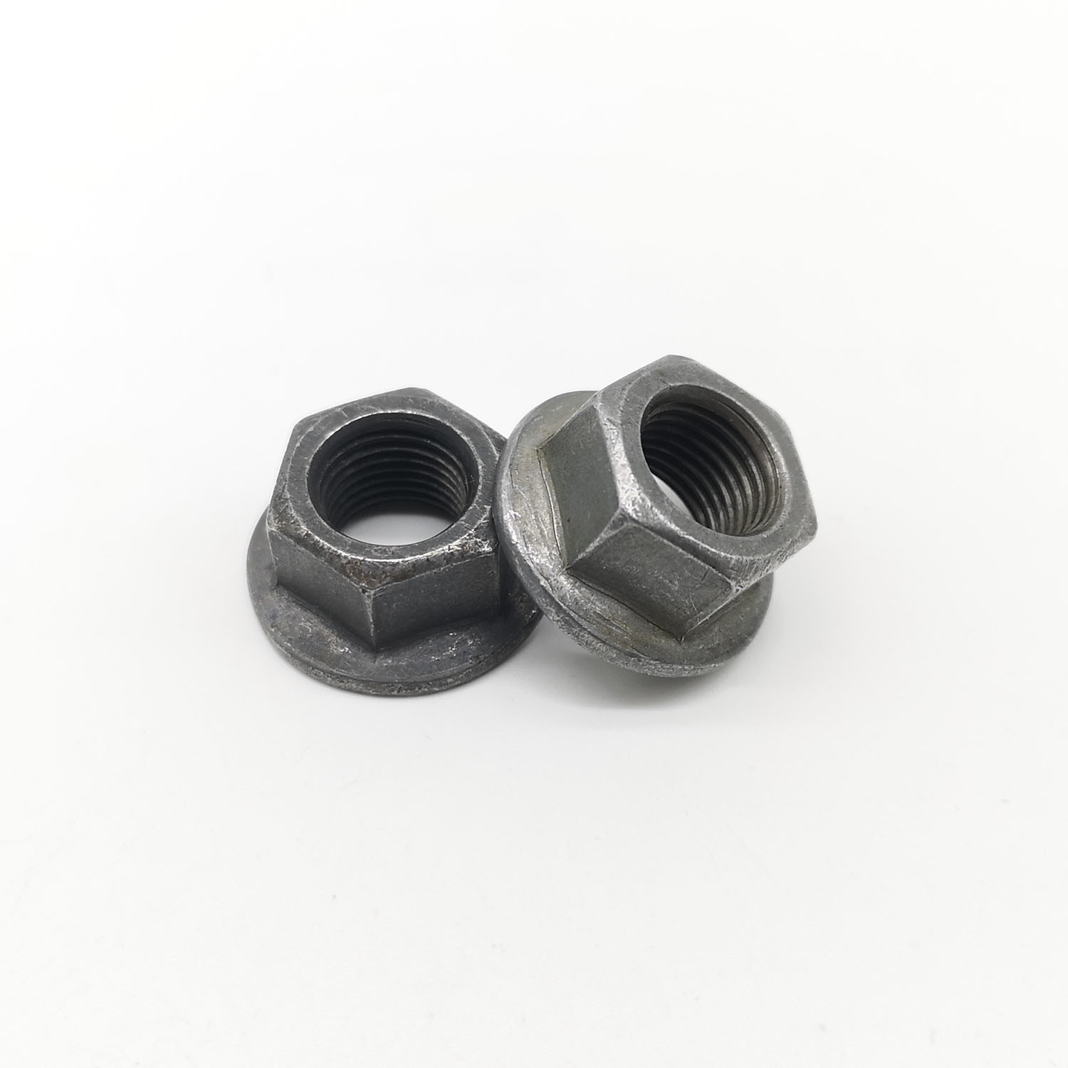 ISO 4161 Self Color Hex Flange Nut M10 Coarse Full Thread C45