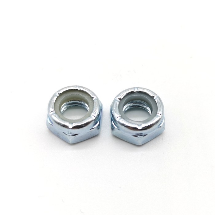 Gr.2 Nylon Insert Lock Nuts ASME B18 16.6 Zinc Plated C1018 Coarse