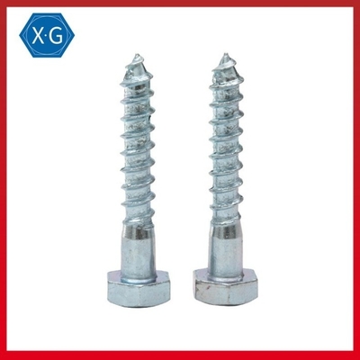 DIN 571 Hex Head Stainless Steel Self Tapping Wood Screws Blue White