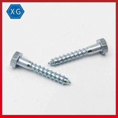 DIN 571 Hex Head Stainless Steel Self Tapping Wood Screws Blue White
