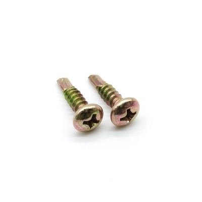 Yellow Zinc Self Tapping Screws Phillips Self Tapping Pan Head Metal Screws