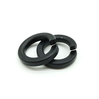 MonsterBolts Medium Split Lock Washers Assortment - Black Oxide Spring Steel (Sizes #2 To 5/16)